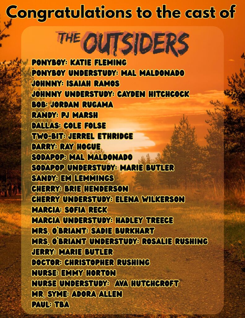 outsiders cast list