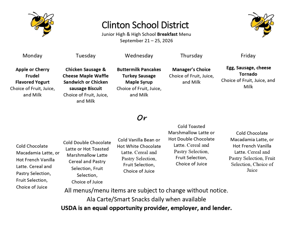 lunch menu