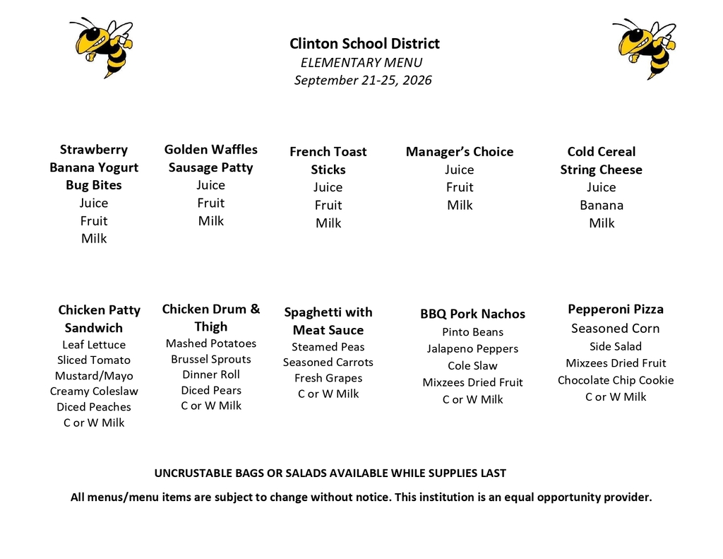 lunch menu