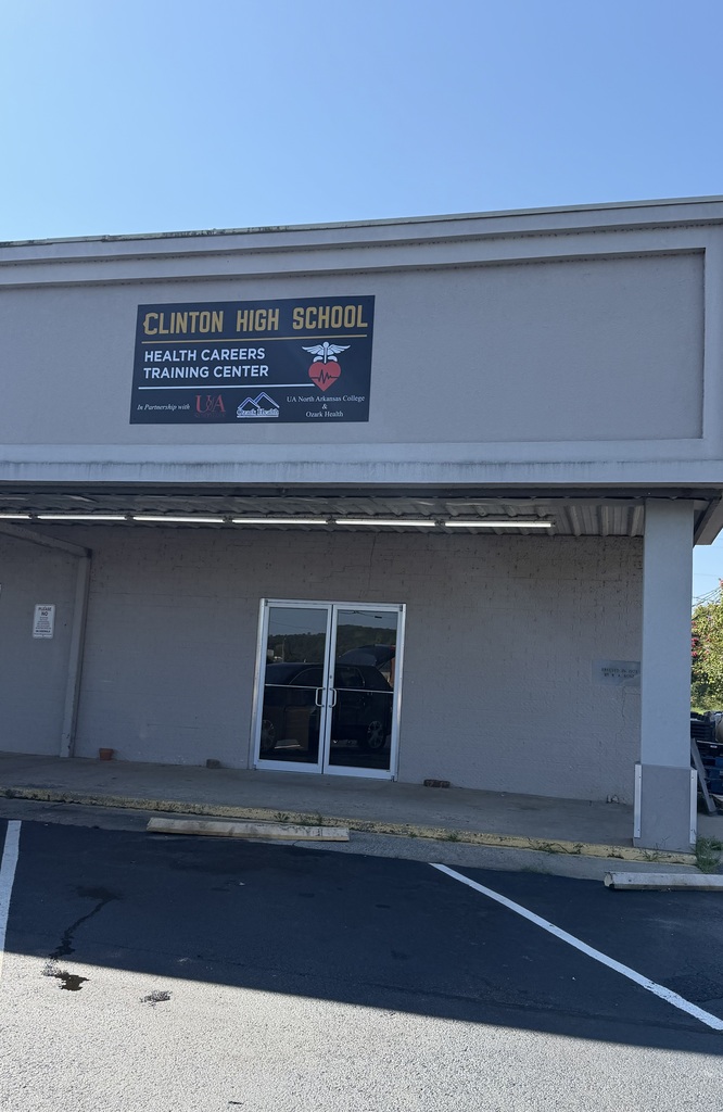 building and a sign