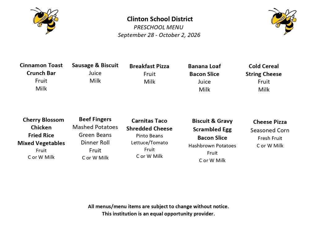 lunch menu