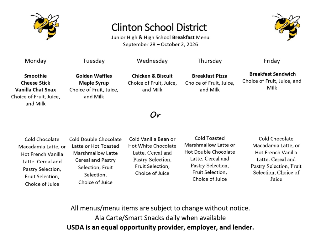 lunch menu