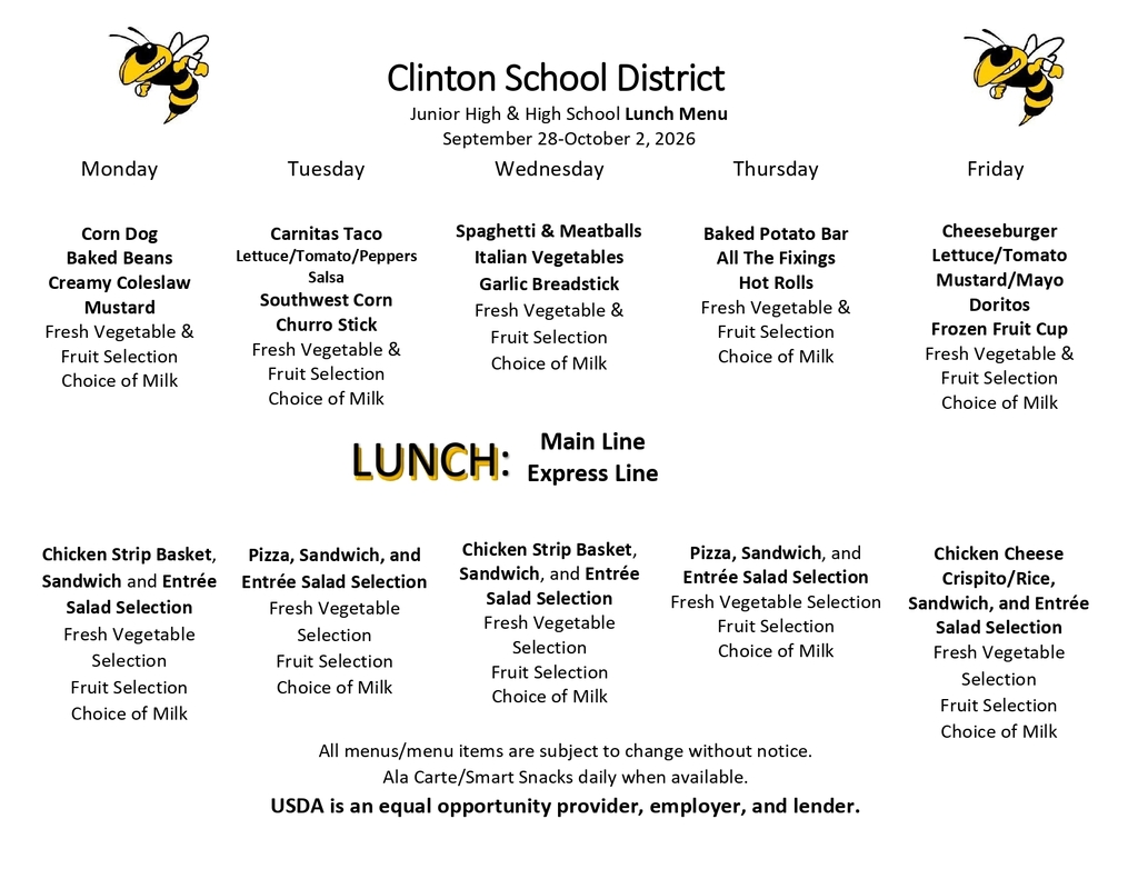 lunch menu