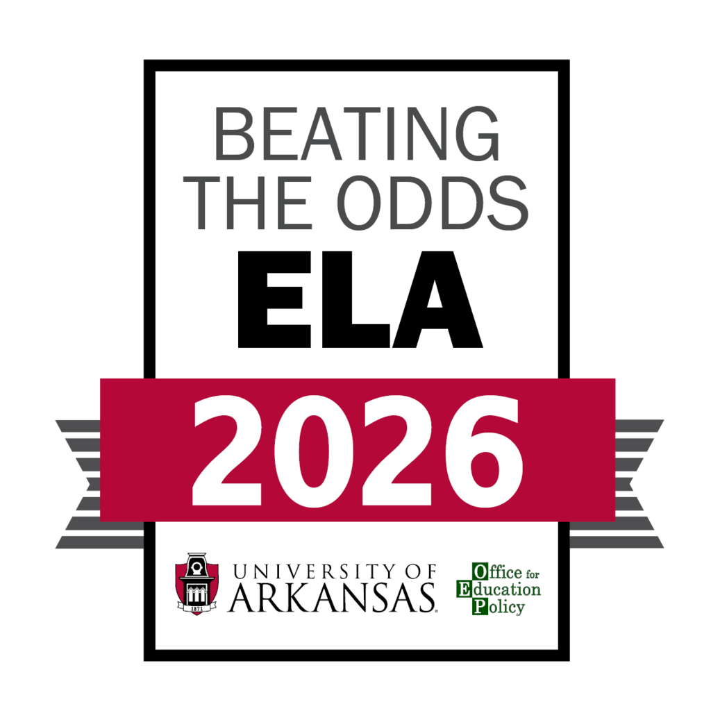 beating the odds ELA 2023 award badge