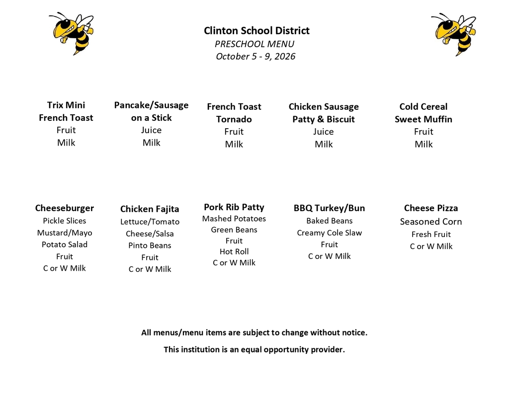 lunch menu