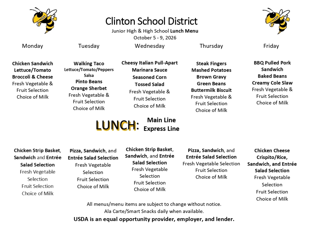 lunch menu
