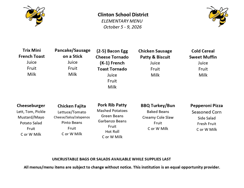lunch menu