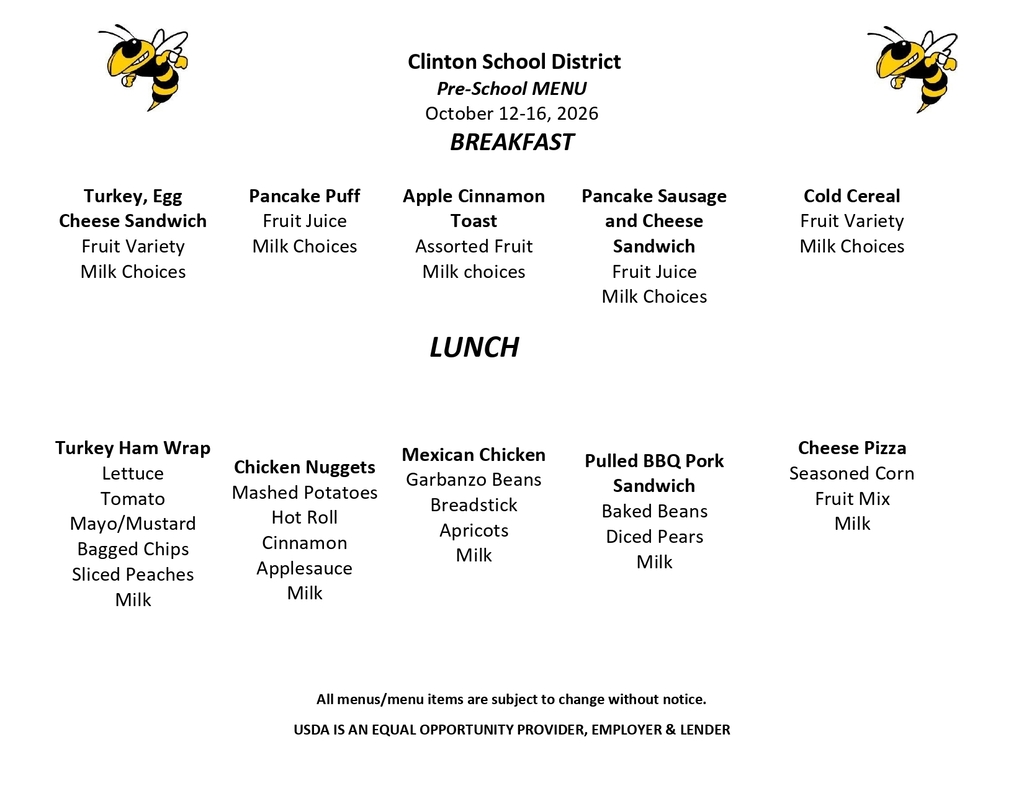 lunch menu