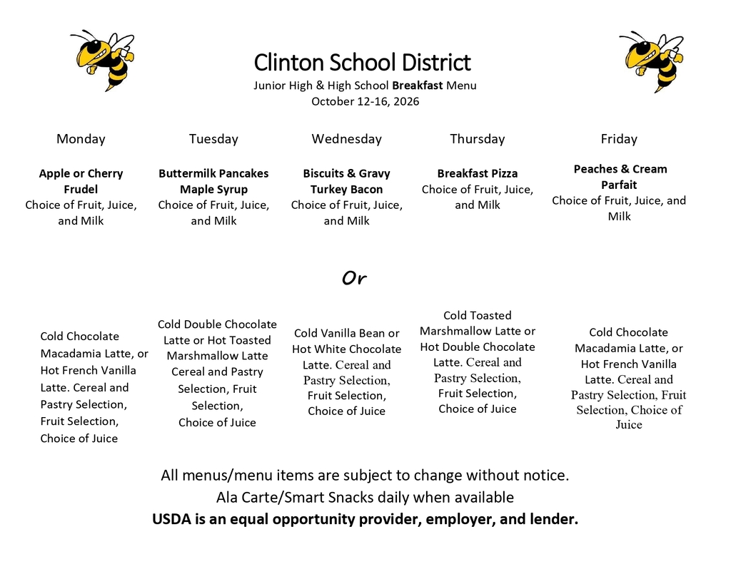 lunch menu