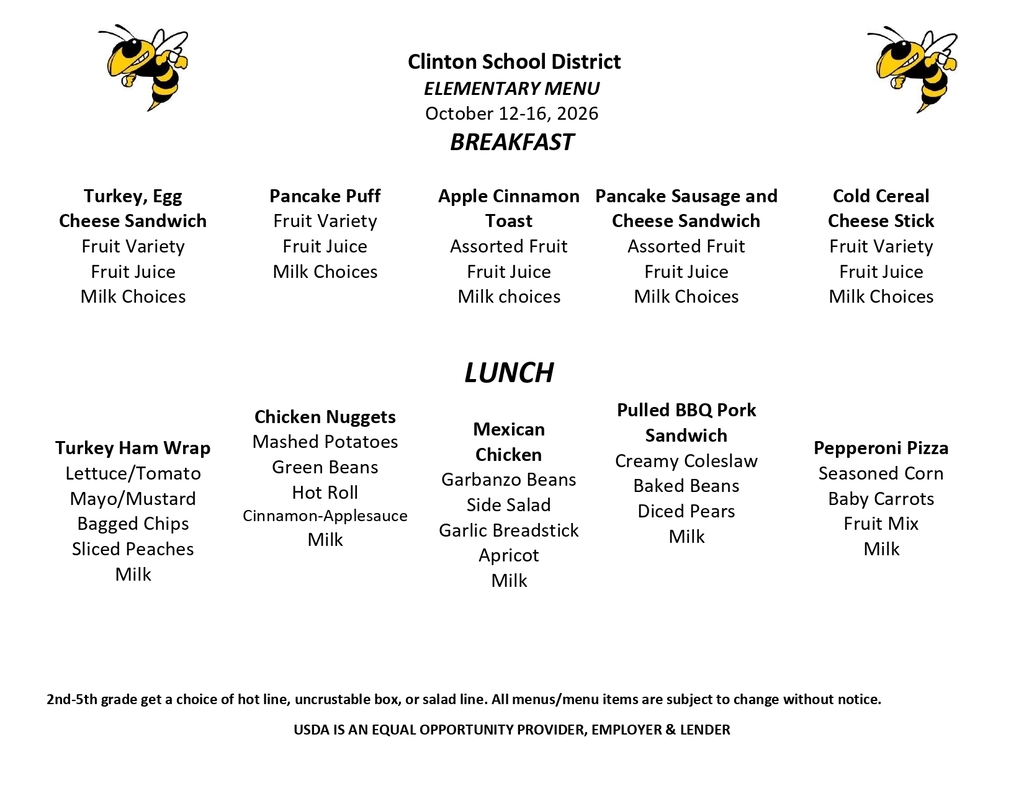 lunch menu