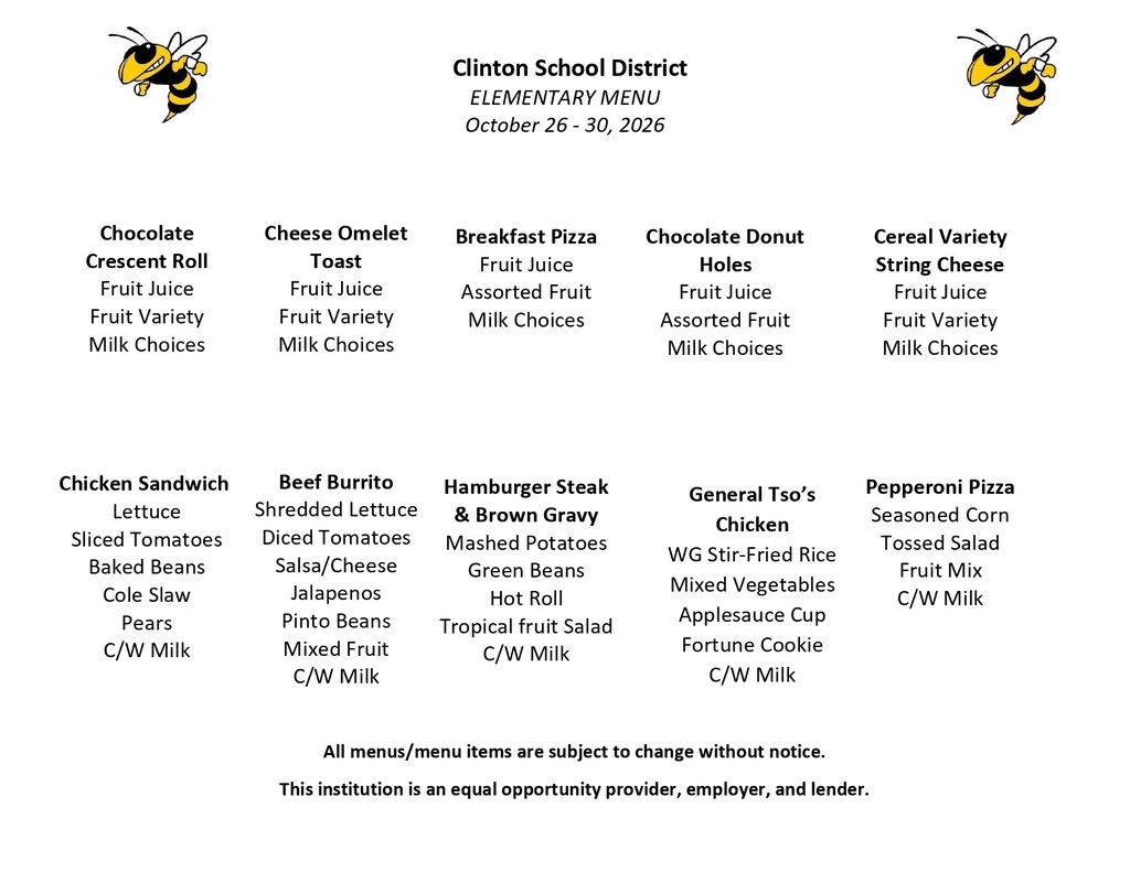 lunch menu