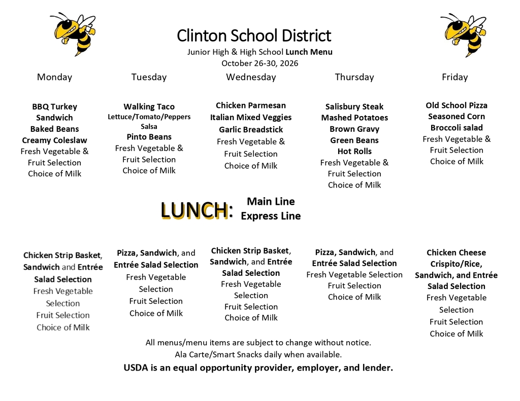 lunch menu