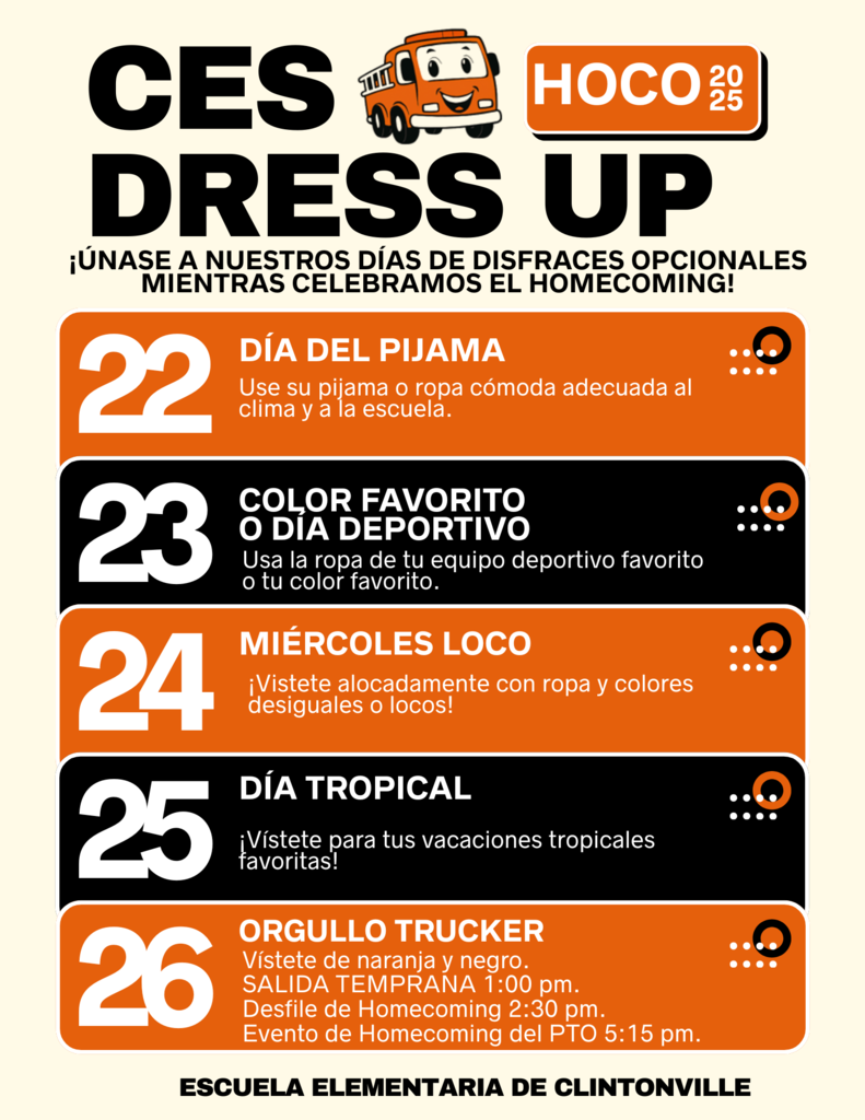 Homecoming Dress Up Days