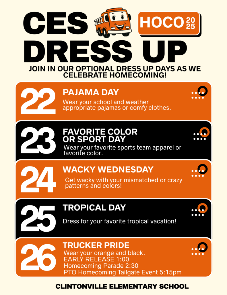 Homecoming Dress Up days