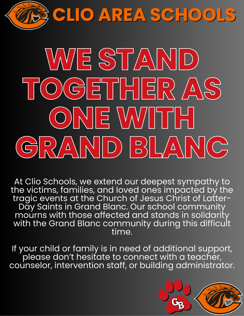 We stand together as one with Grand Blanc