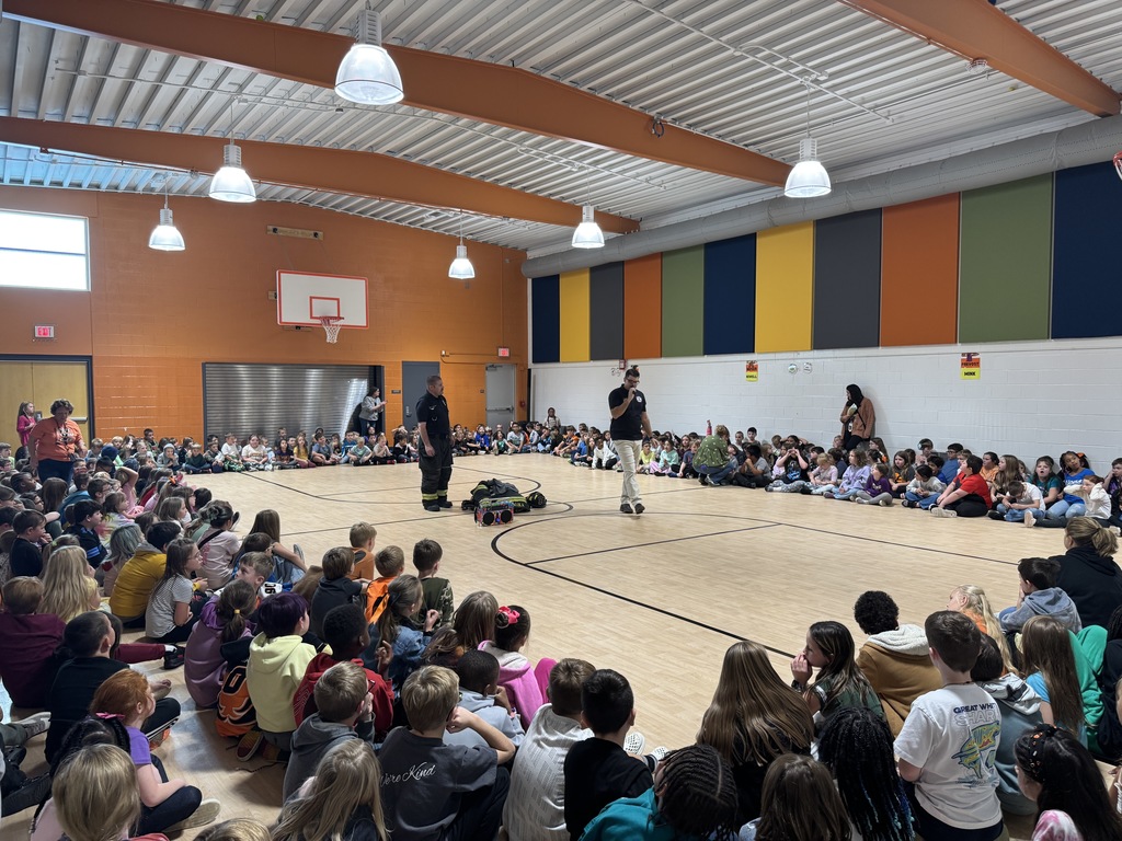 Fire Department visiting CES Students