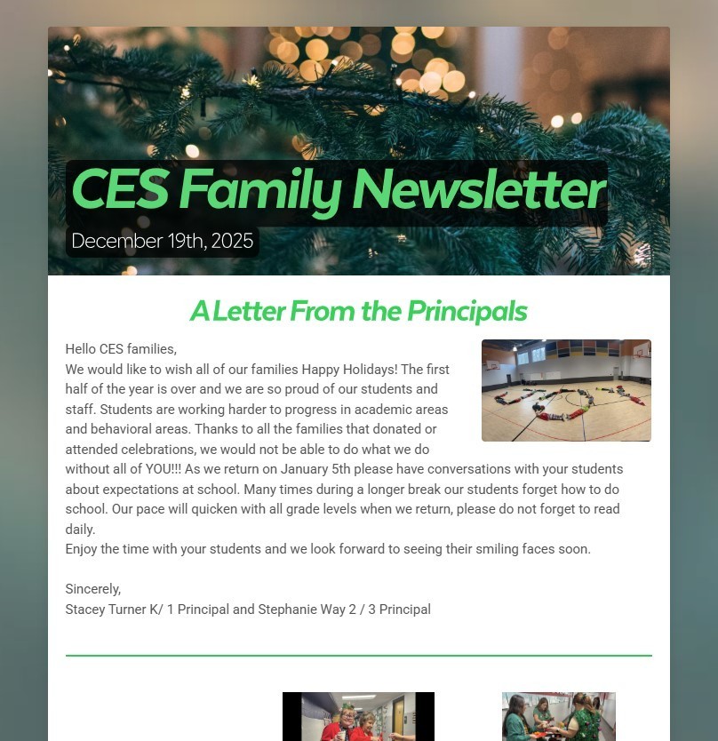 CES Family Newsletter