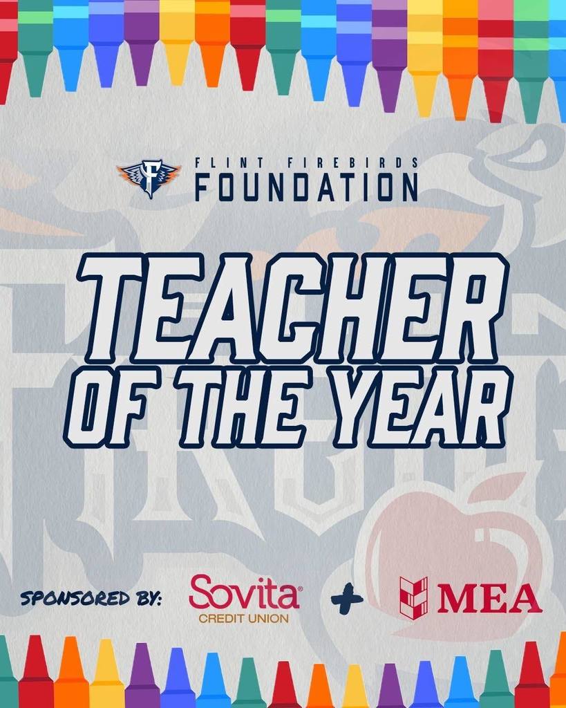Flint Foundation Teacher of the year. Sponsored by Sovita Credit Union and MEA