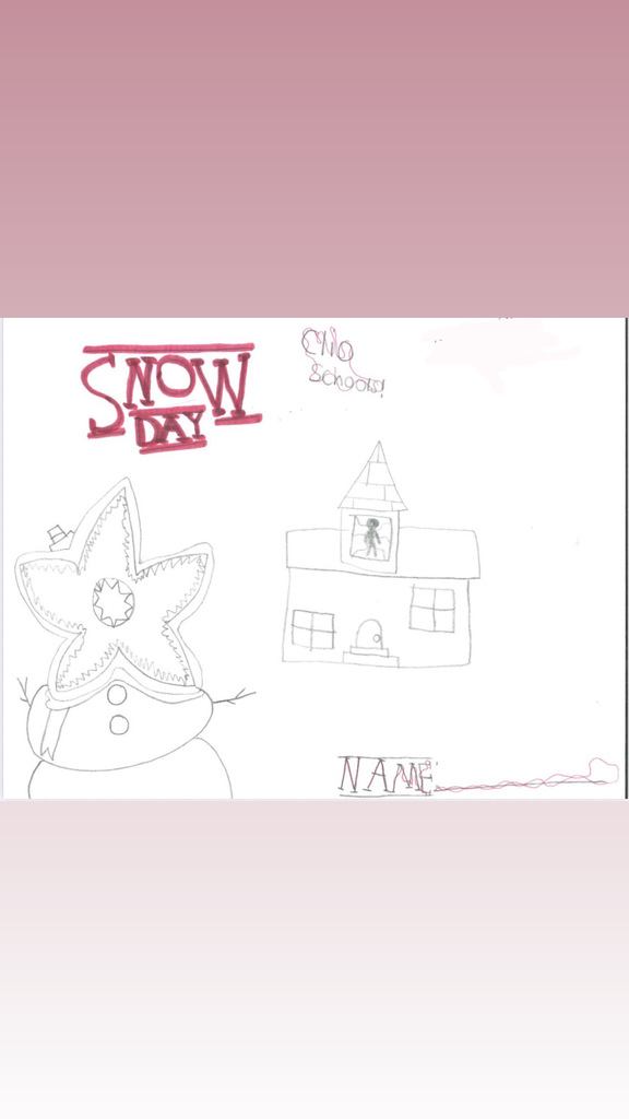 Snow day . Clio schools. 