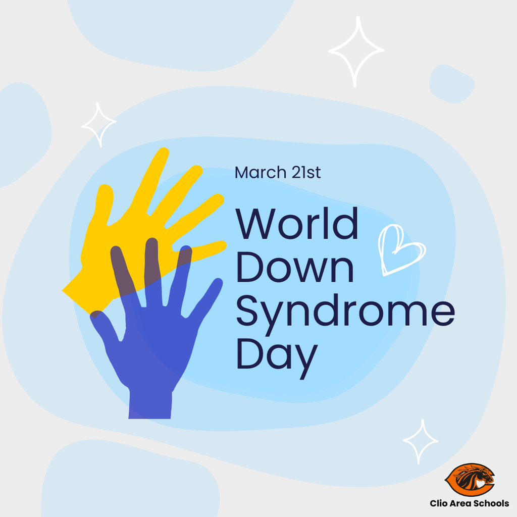 March 21st, World Down syndrome Day. 
