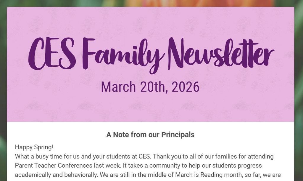 CES Family Newsletter