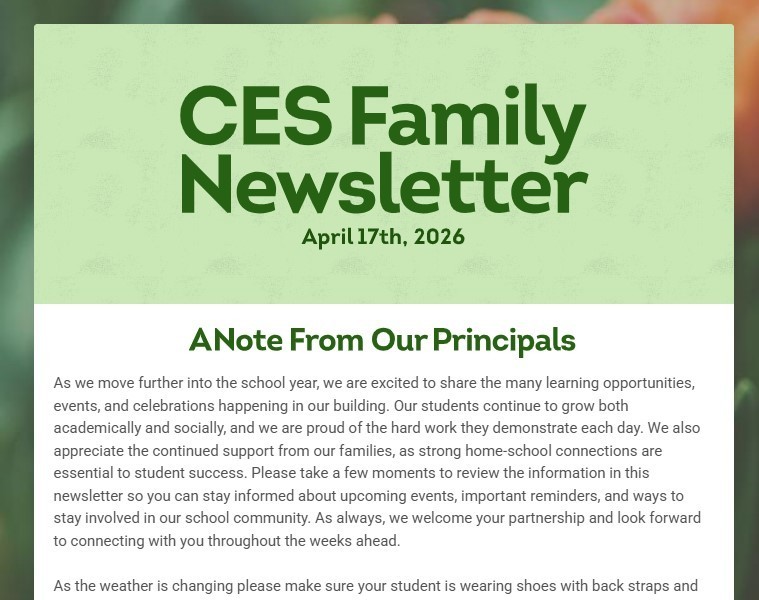 CES Family Newsletter