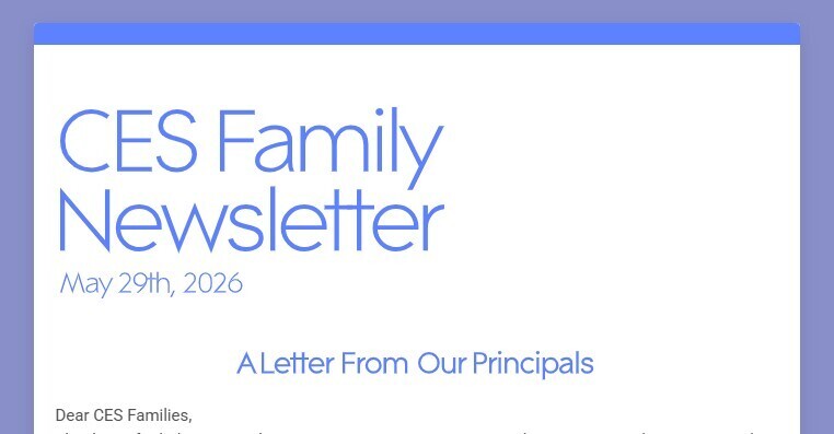CES Family Newsletter