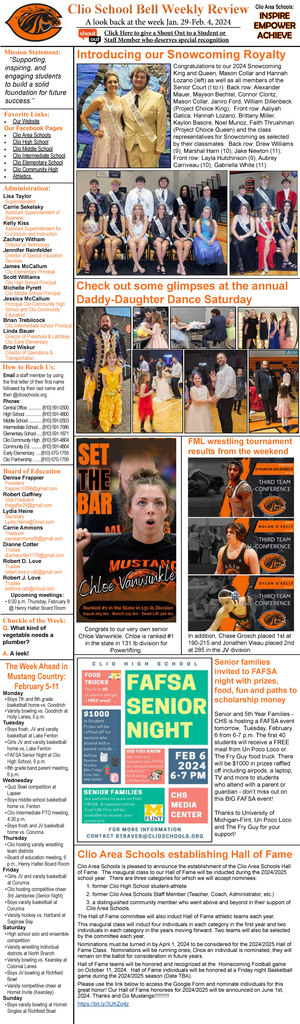Photo of School Bell Weekly Review