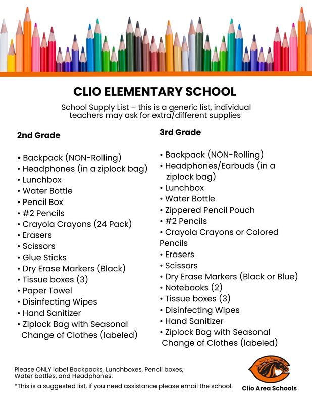 School Supply List 