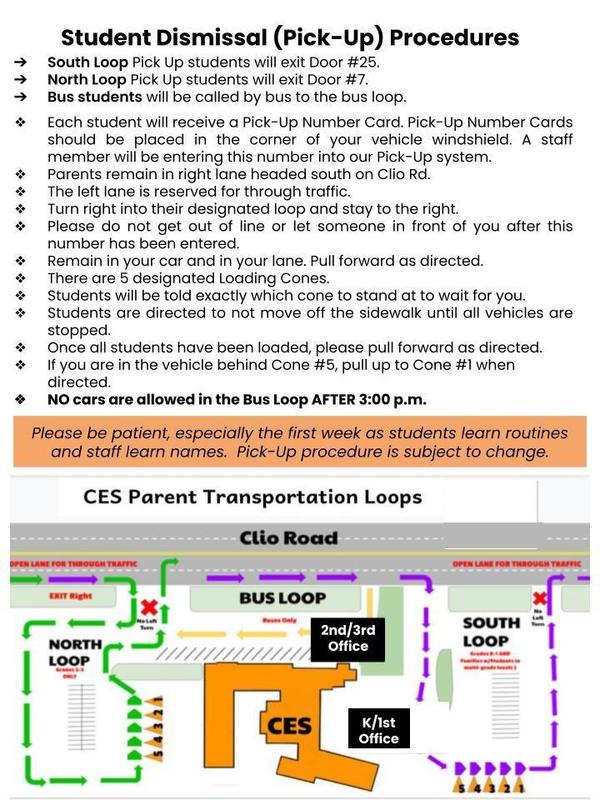 Arrival and Dismissal Location
