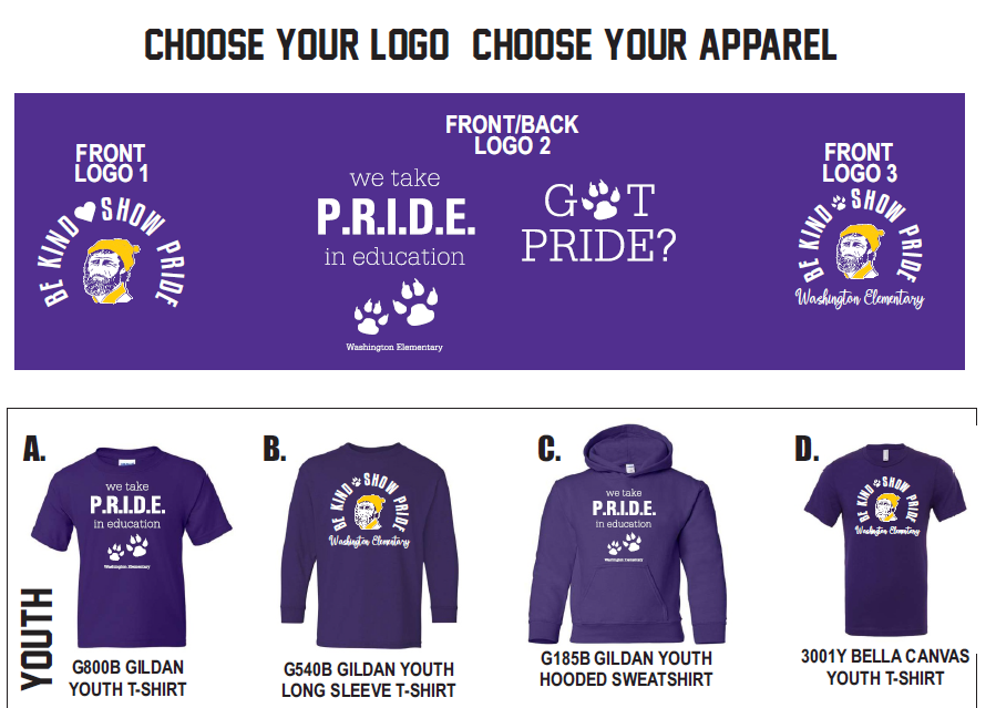 Purple Pride Shirt Order