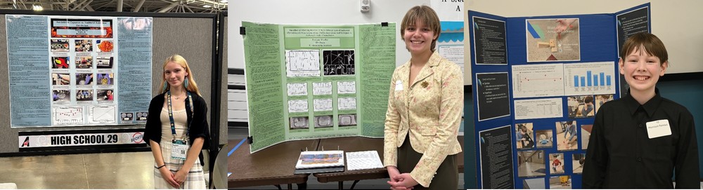 3 students who won at science fair