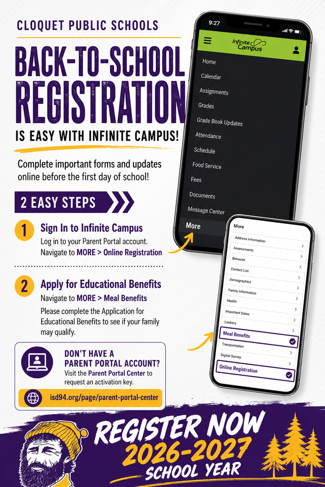 Back to School Flyer for Registration