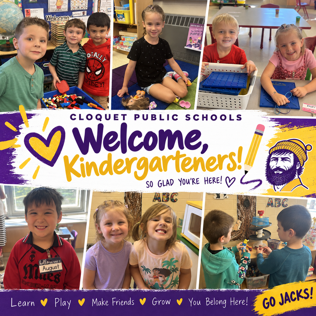 WELCOME KINDERGARTENERS