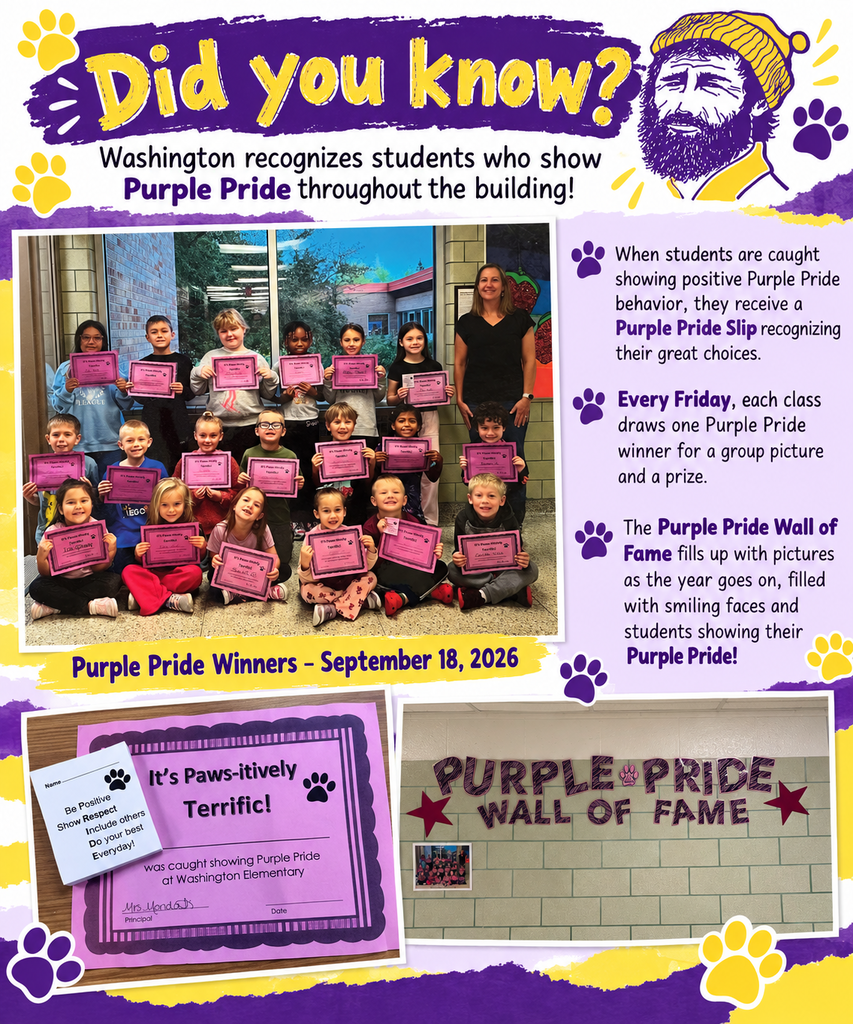 Washington Students Purple Pride Winners