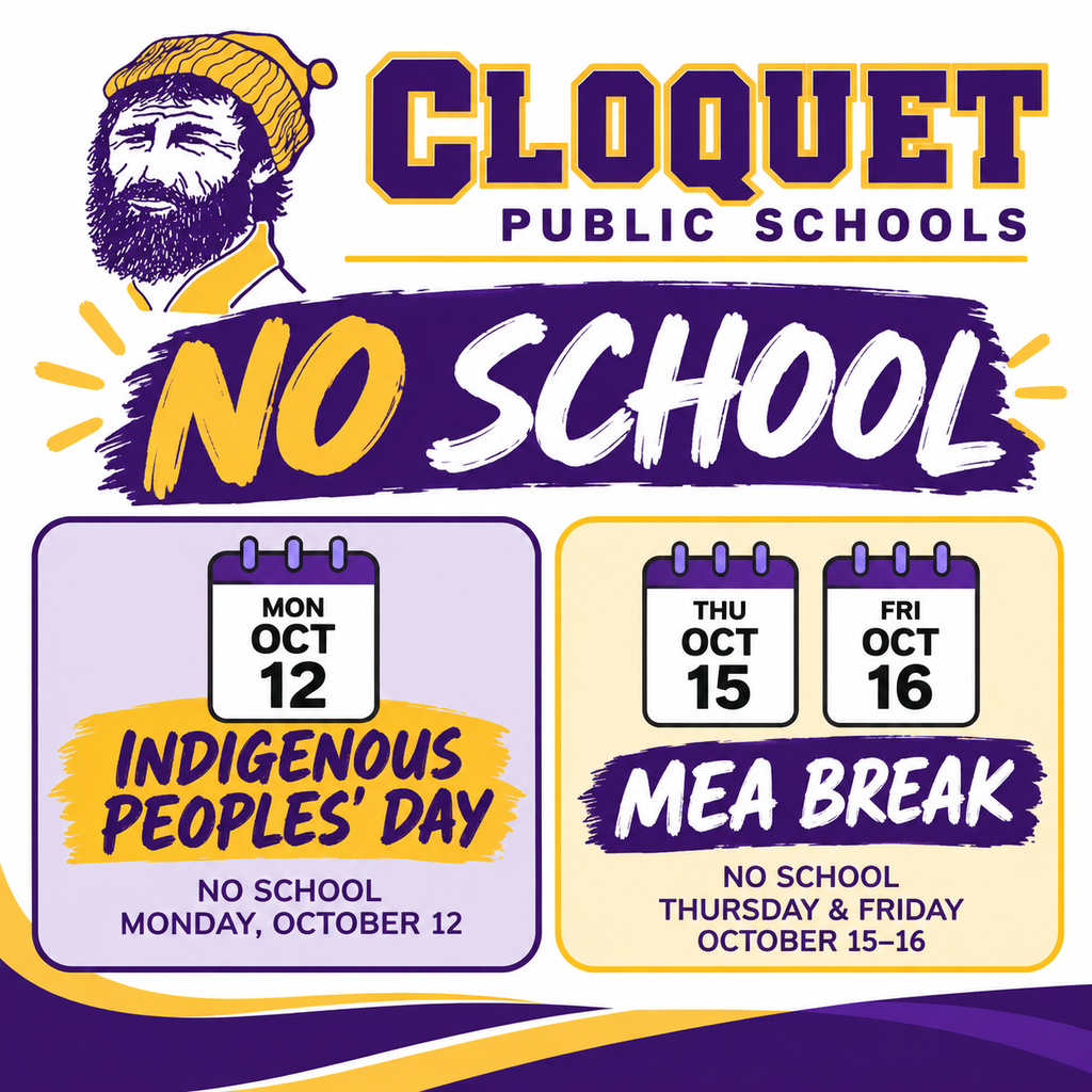 No School October 12th Week