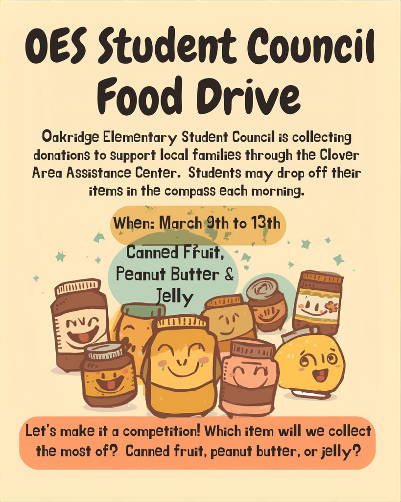 Student Council Food Drive Flyer 2026