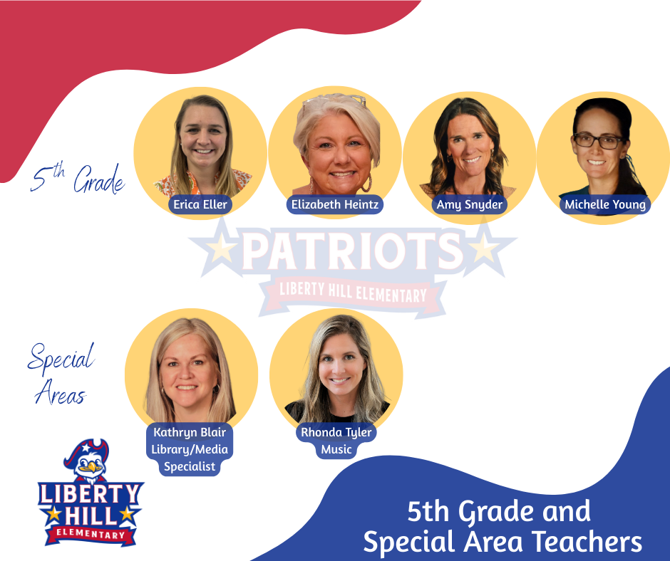 Fifth Grade and Special Area Teachers