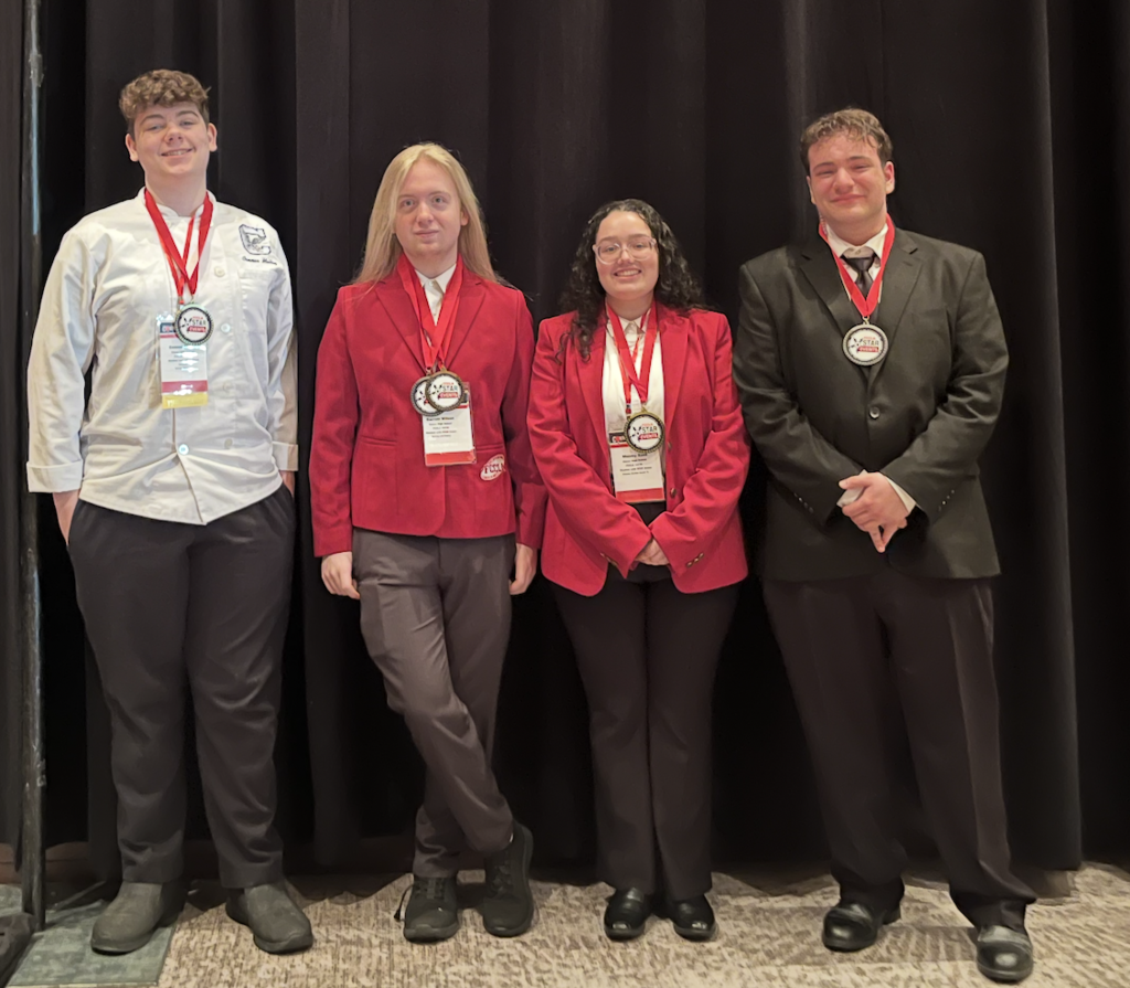 Students with medals