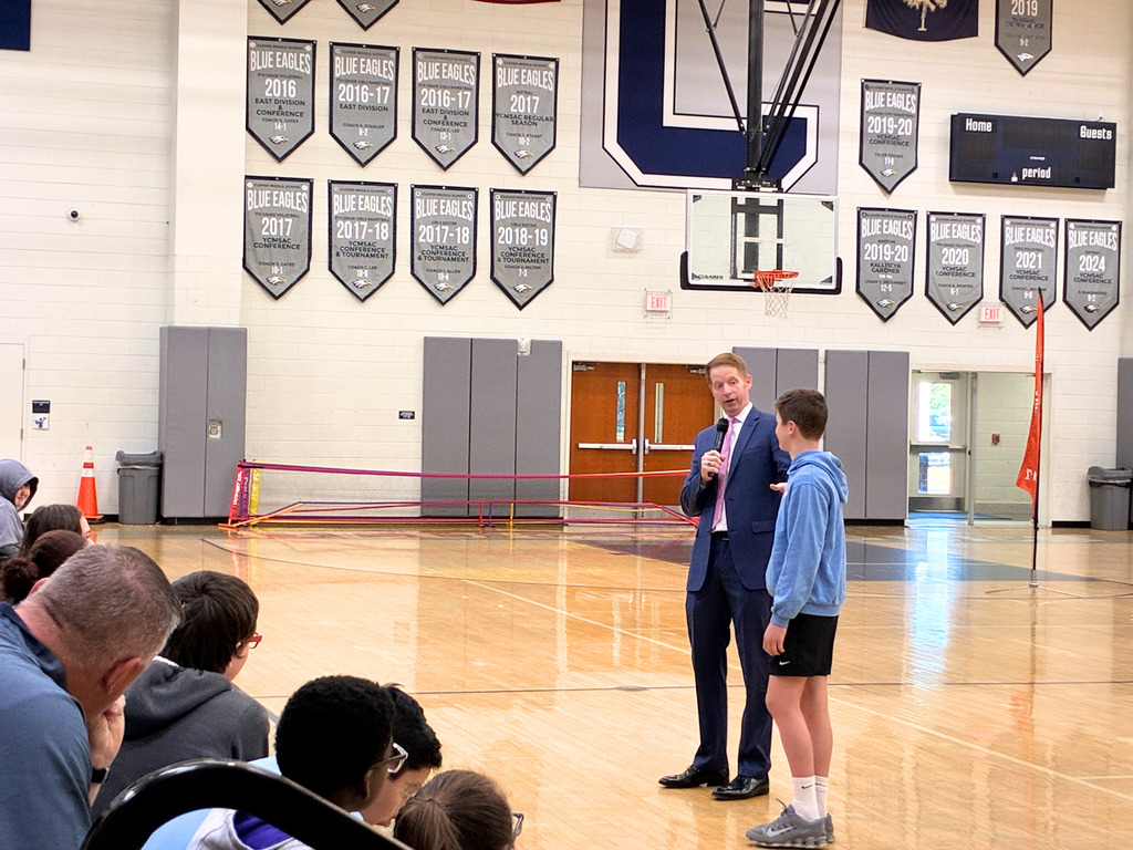 CMS Student with speaker