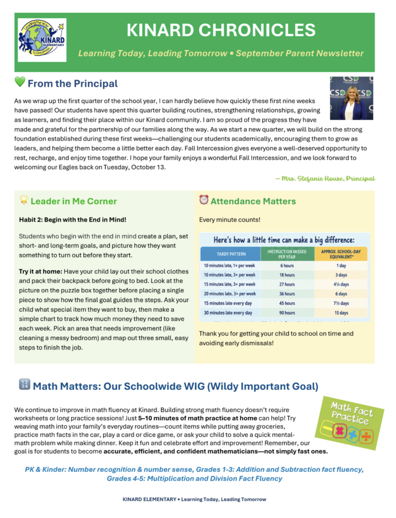 September Newsletter
