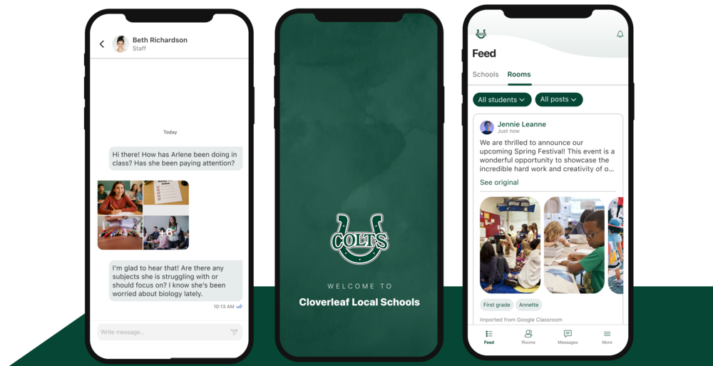 Say "hello" to even more in the Cloverleaf Local Schools app.