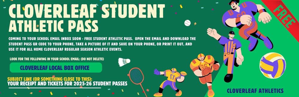Cloverleaf Student Athletic Pass