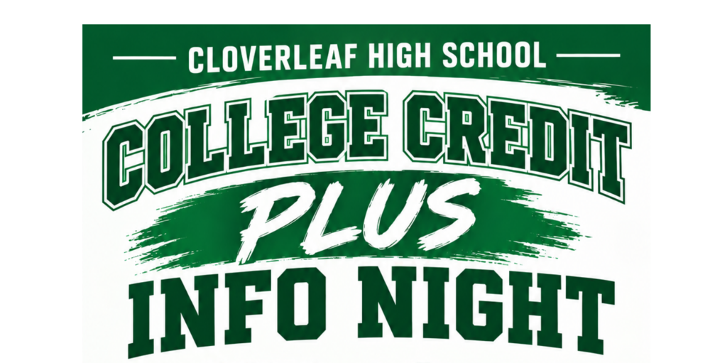 College Credit Plus Info Night Thursday Oct. 22 at 6 p.m. in the CHS Auditorium