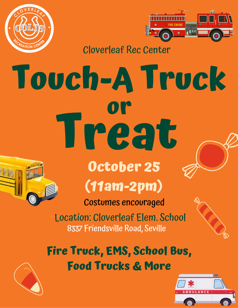 Touch a truck is October 25