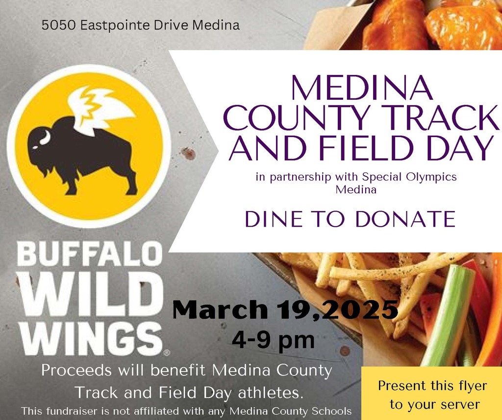Medina Field Day- 03/19 4-9pm. See more details in the Live Feed post