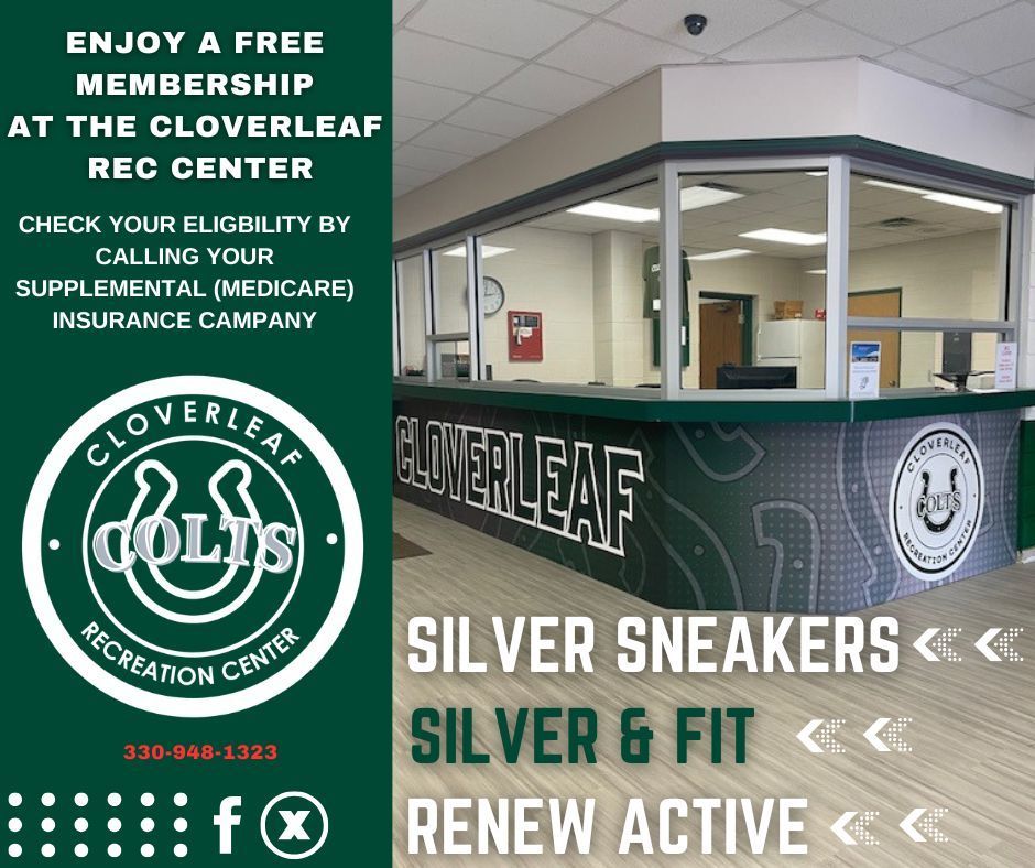 Enjoy a free membership at the Cloverleaf Rec Center