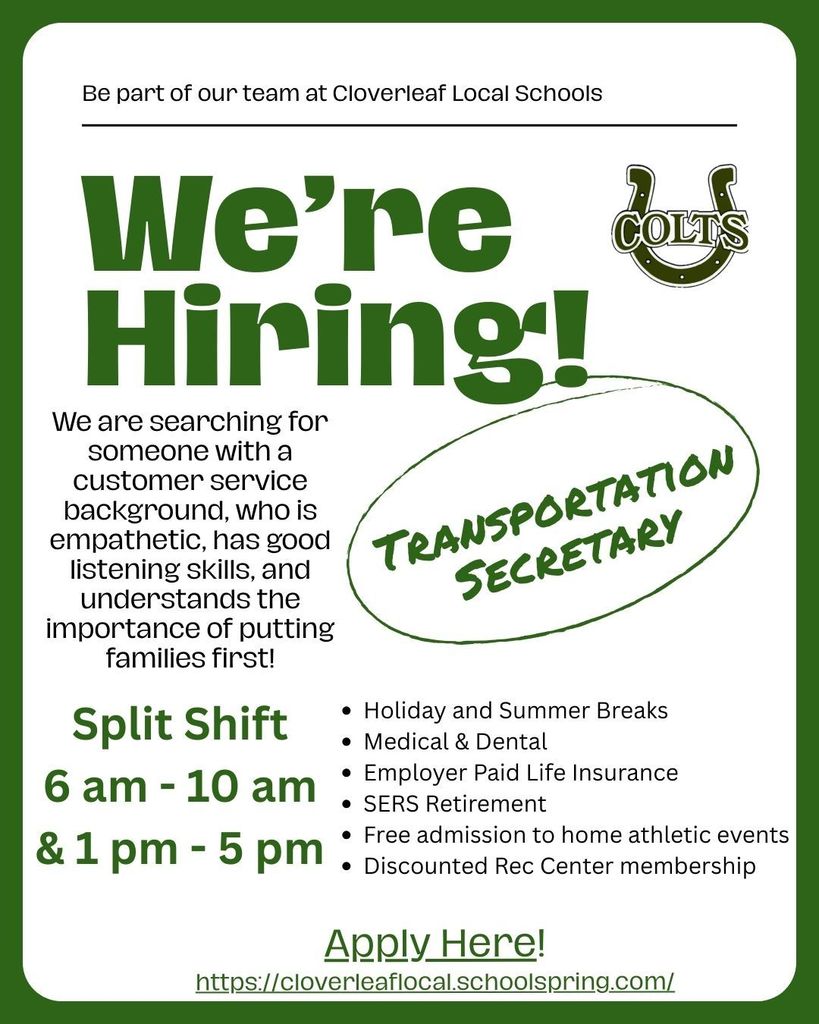 We're Hiring: Transportation Secretary