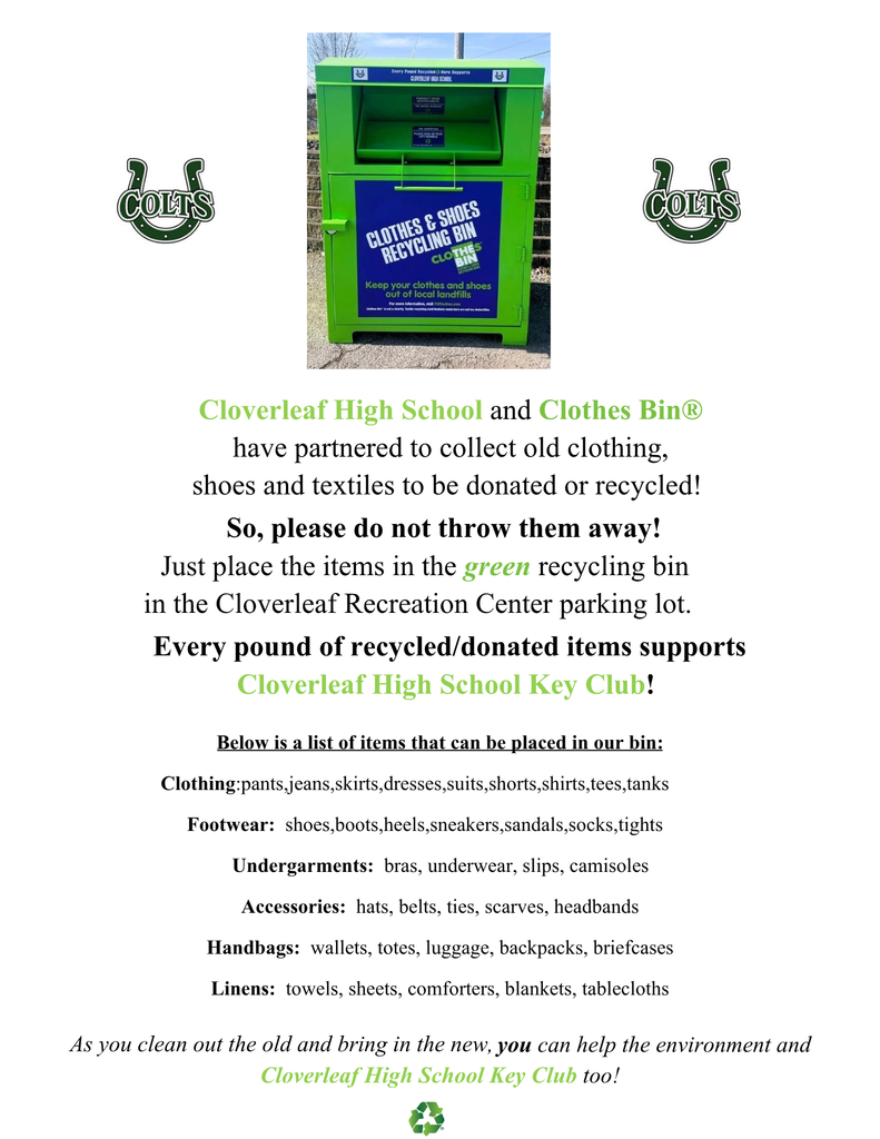 Key Club textile recycling