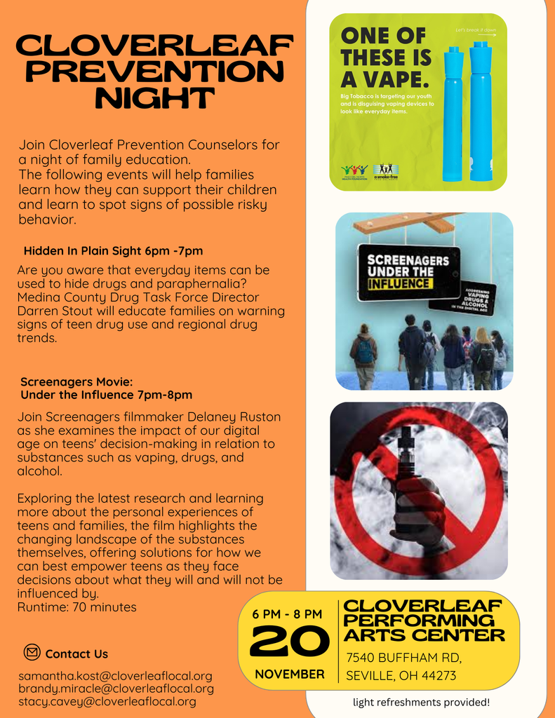 Cloverleaf Prevention Night